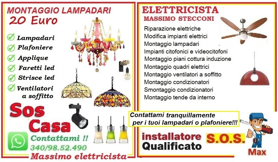 5312573  Elettricista lampadari roma