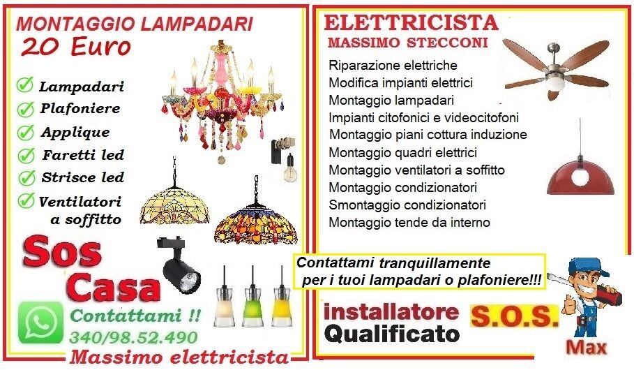 5313231  Elettricista lampadari ikea