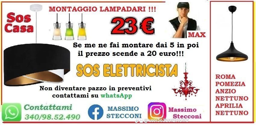 5218960  Montaggio lampadario a